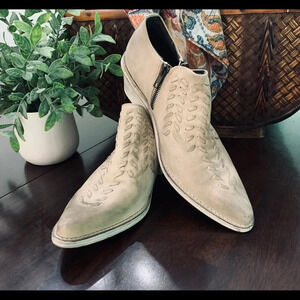 FREE PEOPLE/WOMENS‎ DISTRESSED WESTERN STYLE ANKLE BOOTIES SIZE EU/38 US/7.5-8
